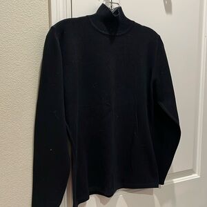 Black Mock turtleneck wool sweater NWT never worn Small lightweight